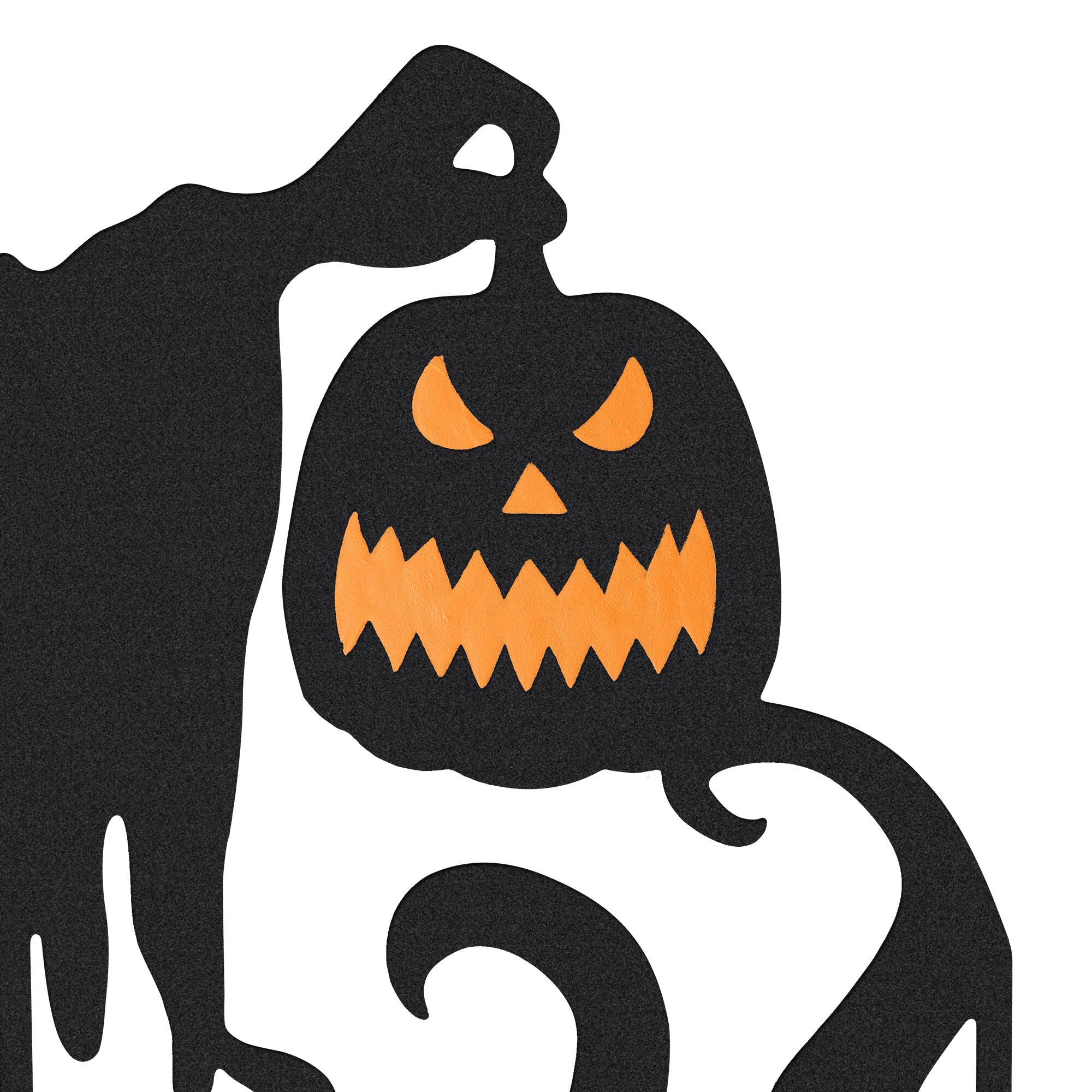 Glitzhome® 34.5" Halloween Metal Silhouette Witches With Cauldron Yard Stake Set